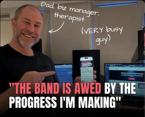 Vincent Nijman: "The band is awed by the progress I'm making"